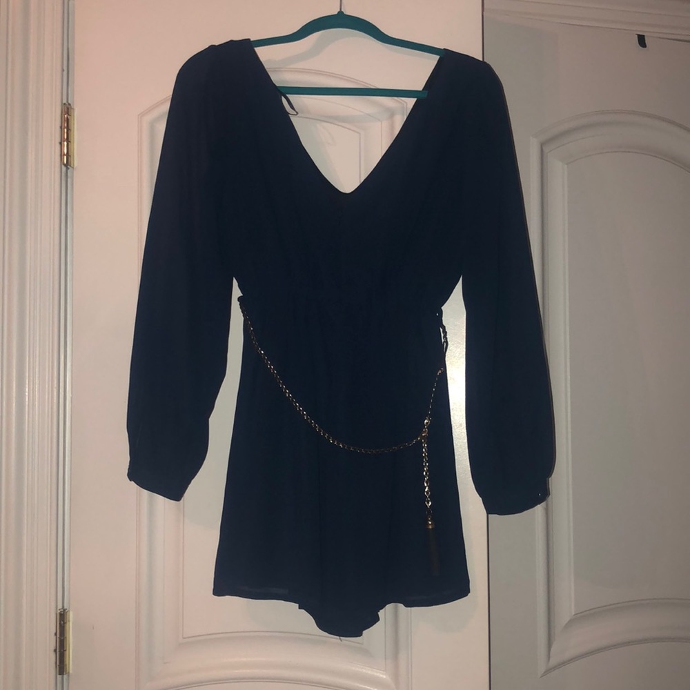Navy blue romper
